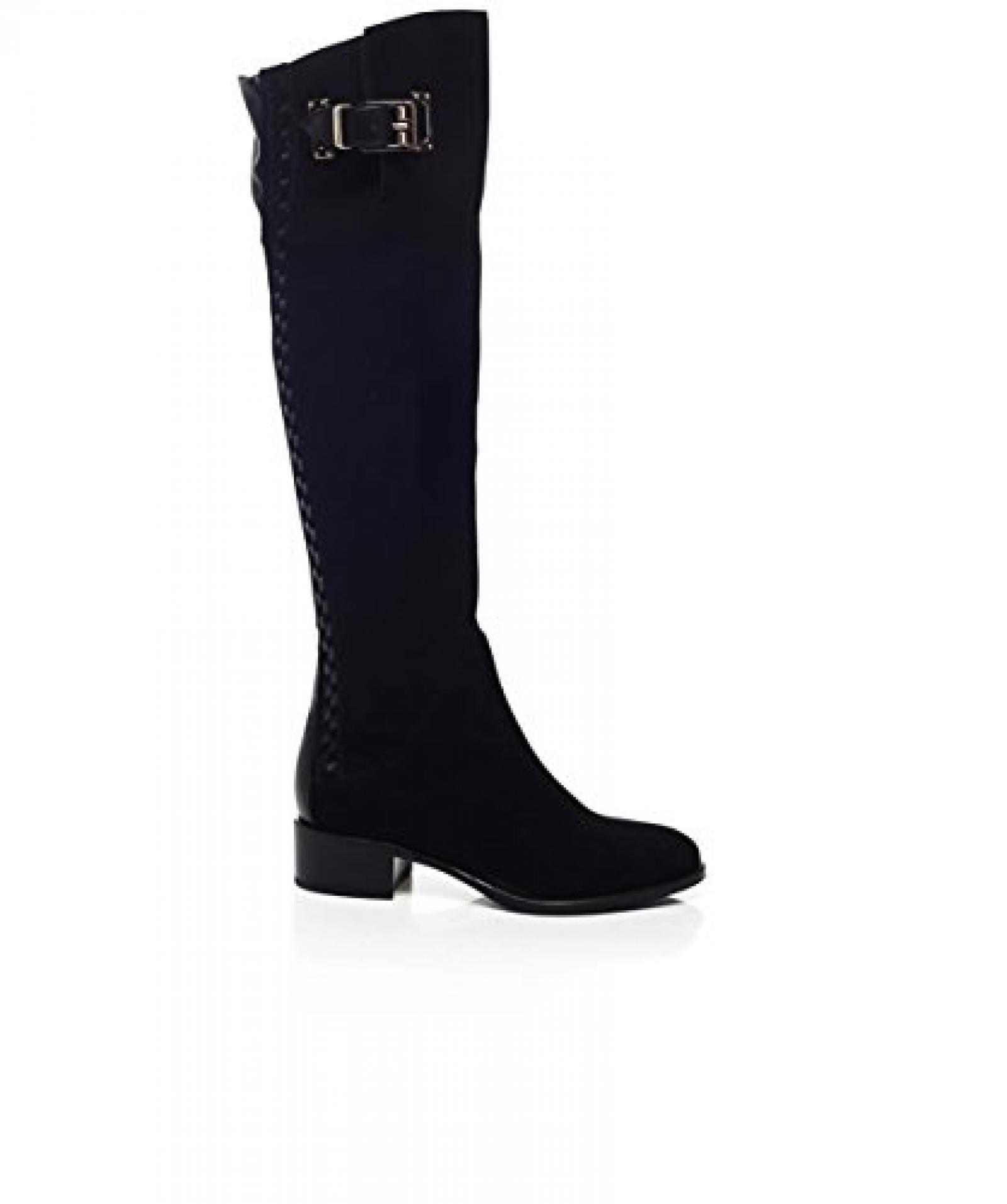 Le Pepe L&auml;nge Lattice Stiefel Schwarz 