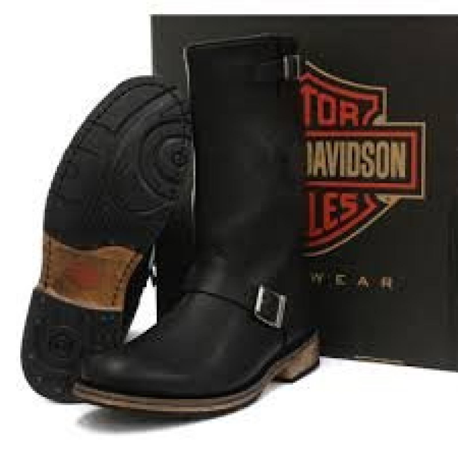 Harley Davidson CLINT Engineer Stiefel Schwarz, Schuhgr&ouml;&szlig;e: EUR 42 