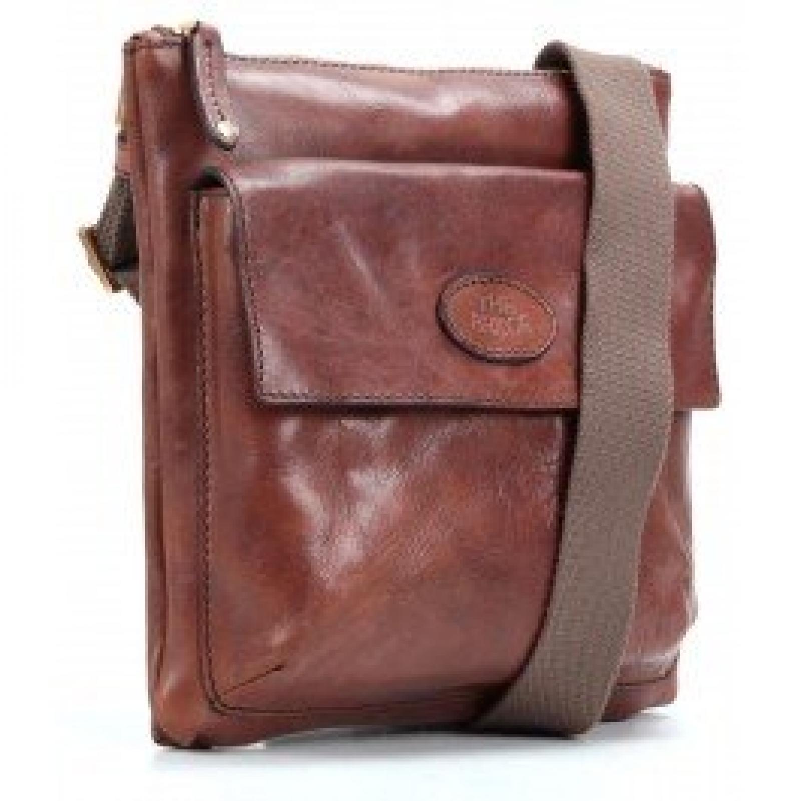 The Bridge Sfoderata Luxe Uomo Umh&auml;ngetasche Leder 26 cm marrone 