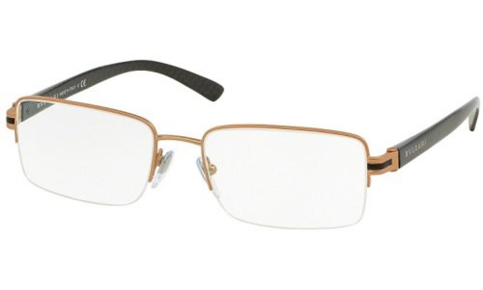 Bulgari F&uuml;r Mann 1082 Matte Pink Gold Metallgestell Brillen, 53mm 