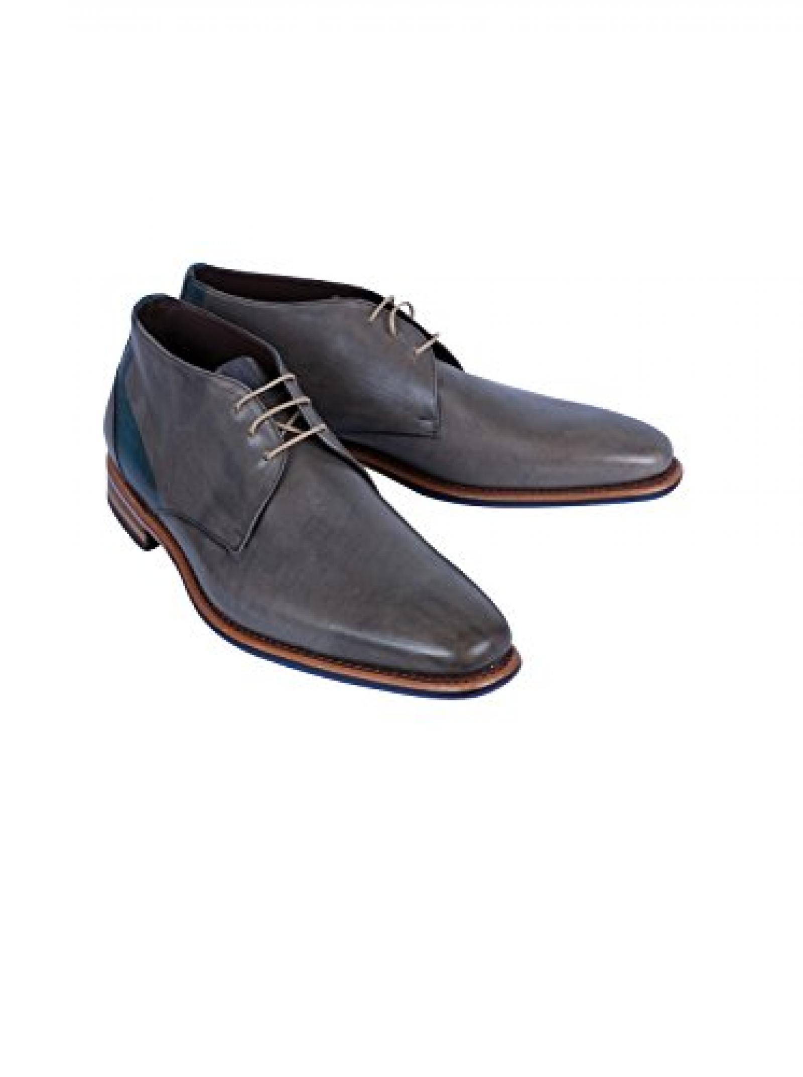 FLORIS VAN BOMMEL Schn&uuml;rschuhe grey calf 