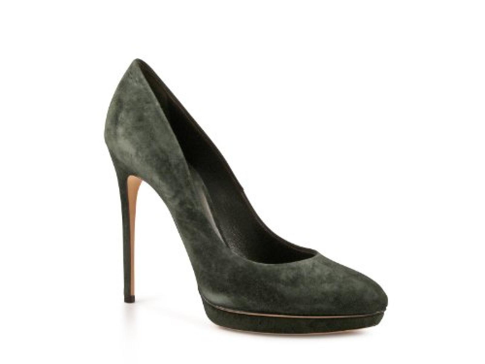 Casadei Damen Peep Toes in Olivgr&uuml;n S&auml;mischleder - Modellnummer: 3506R158 EH2QUEE524 