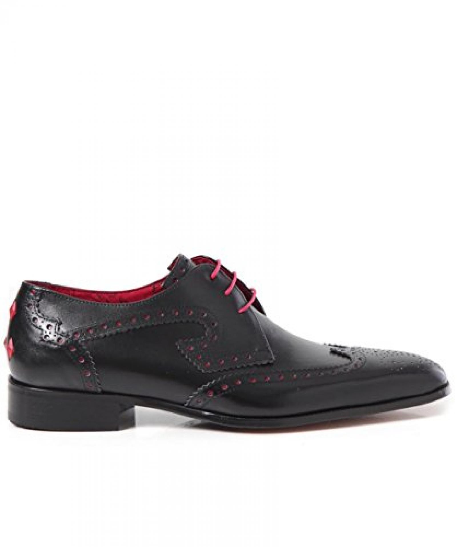 Jeffery-West Fl&uuml;gelspitze Capone Brogues Schwarz 