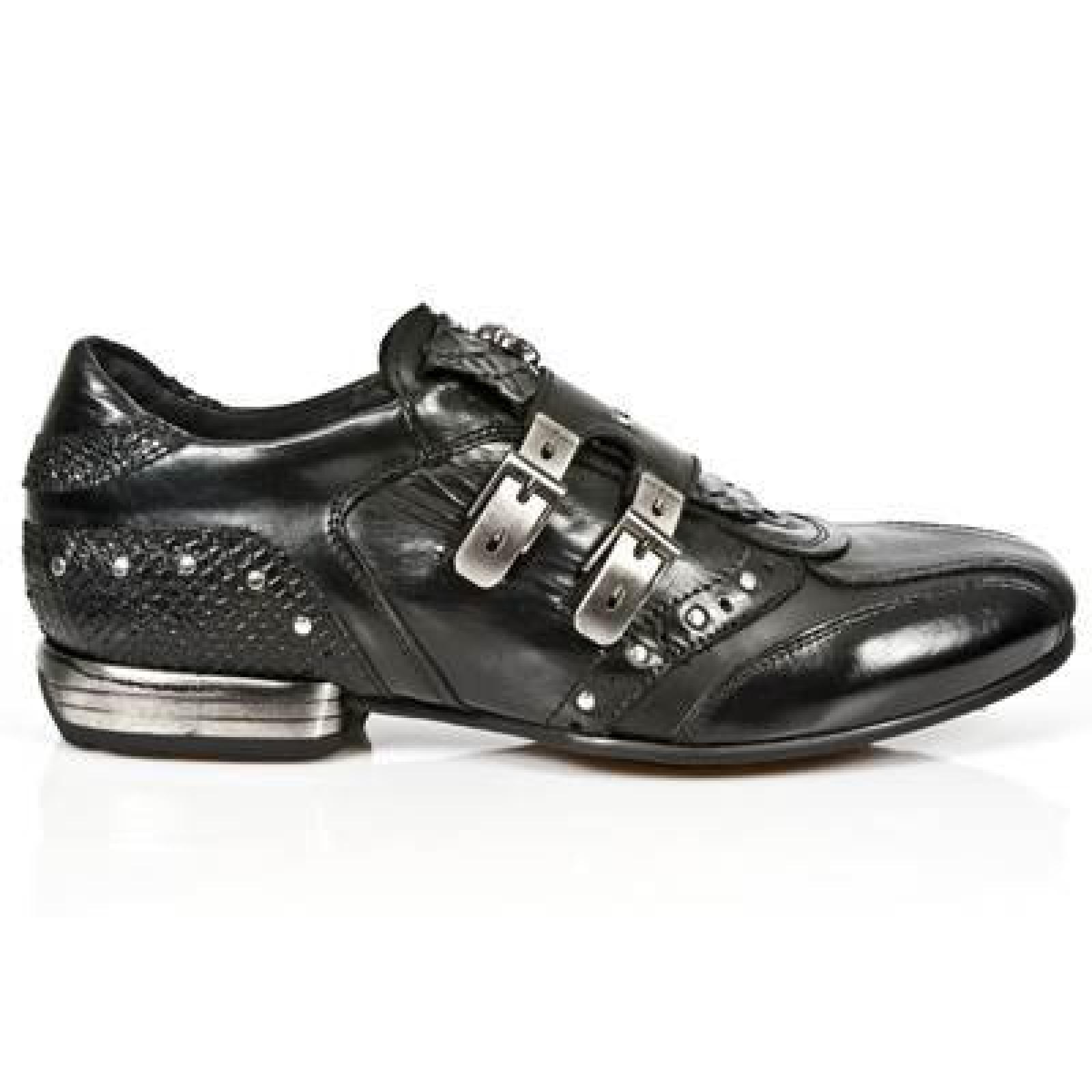 New Rock Snob Schwarz Schuhe M.2715-S3 New Rock Snob Schwarz Schuhe M.2715-S3