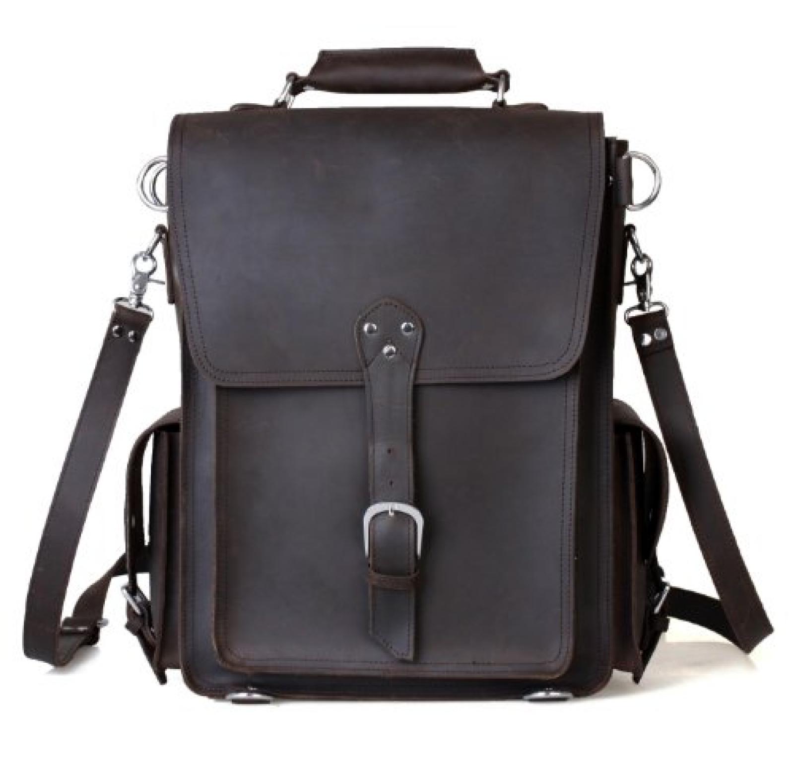 Zenness L&auml;ssige Ledertragetasche Schultertasche Rucksack f&uuml;r M&auml;nner und Frauen 