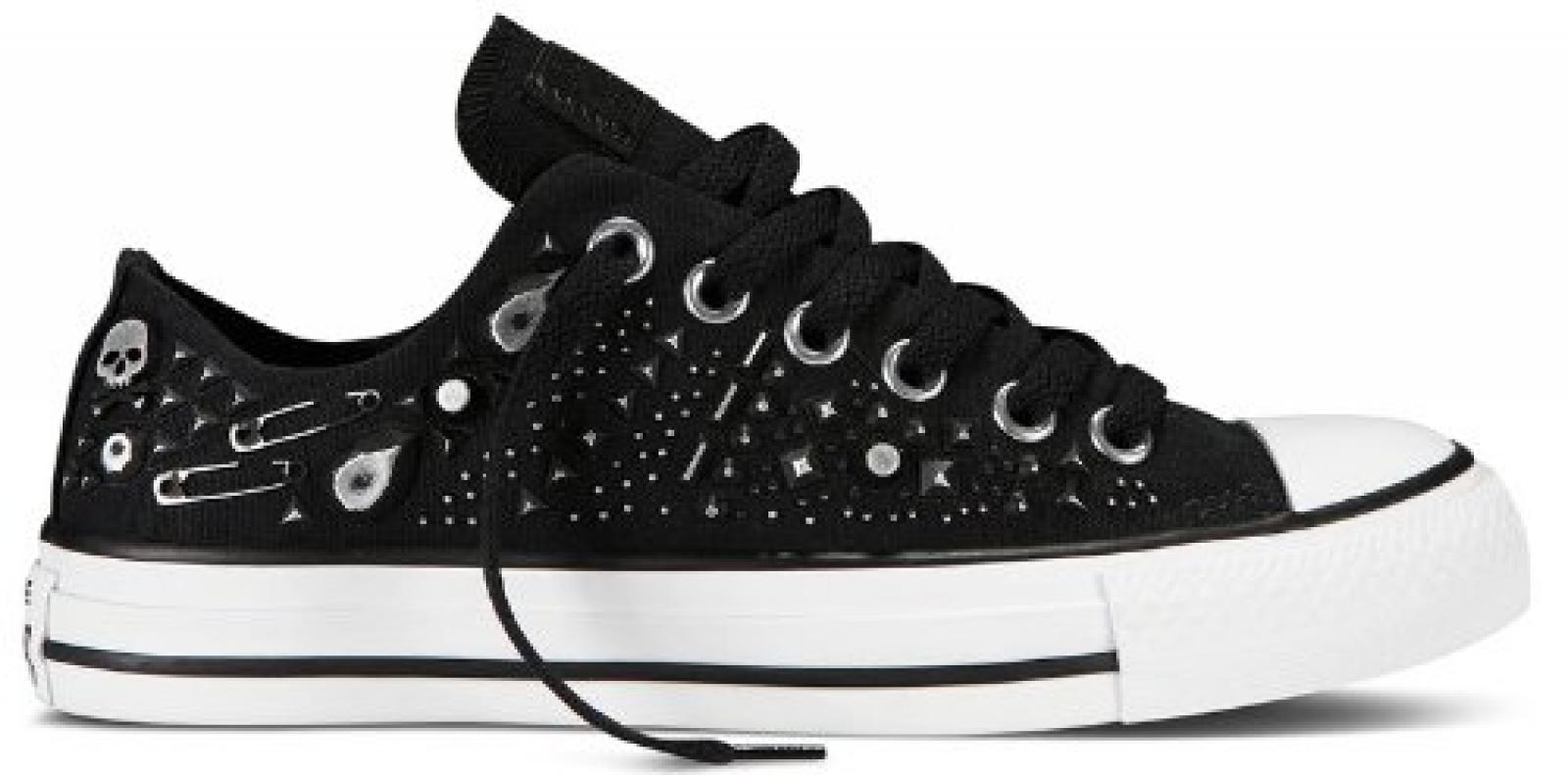Converse Chuck Taylor All Star Rhinestone OX Sneaker Damen (schwarz / wei&szlig;) 