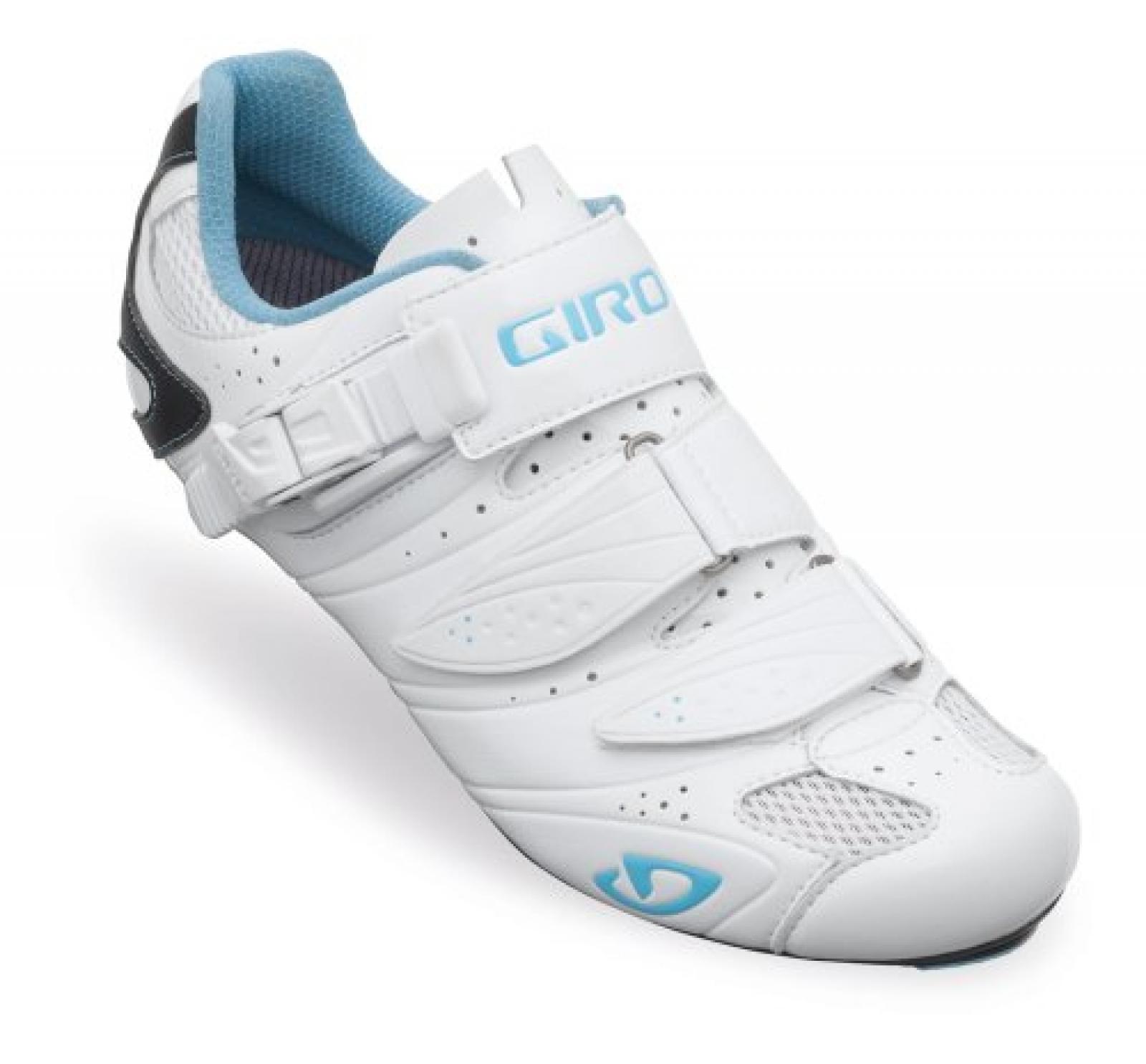 Giro Factress Damen Rennrad Fahrrad Schuhe wei&szlig;/blau 2014 