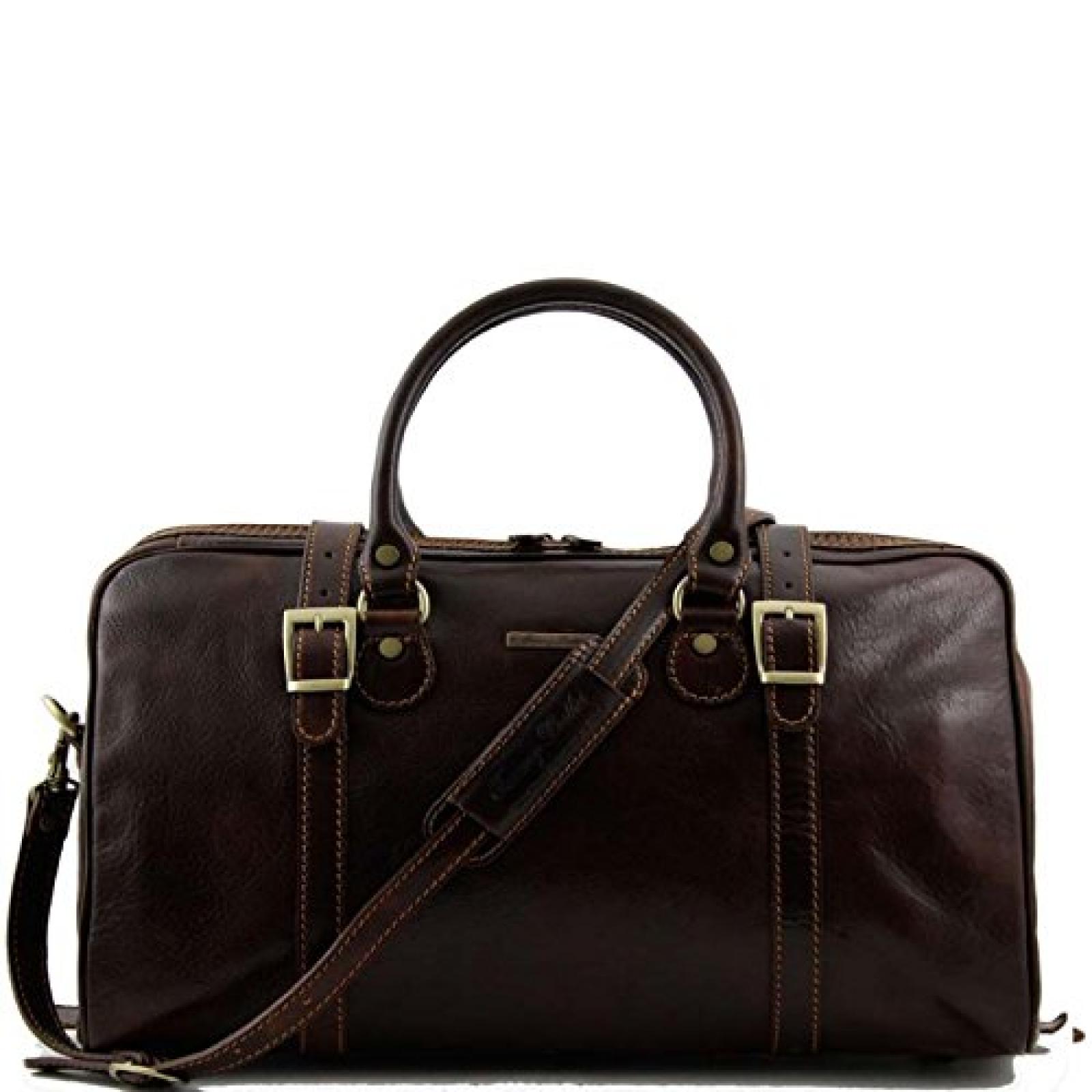 Tuscany Leather - Berlin - Reiseledertasche - Klein Dunkelbraun - TL1014/5 