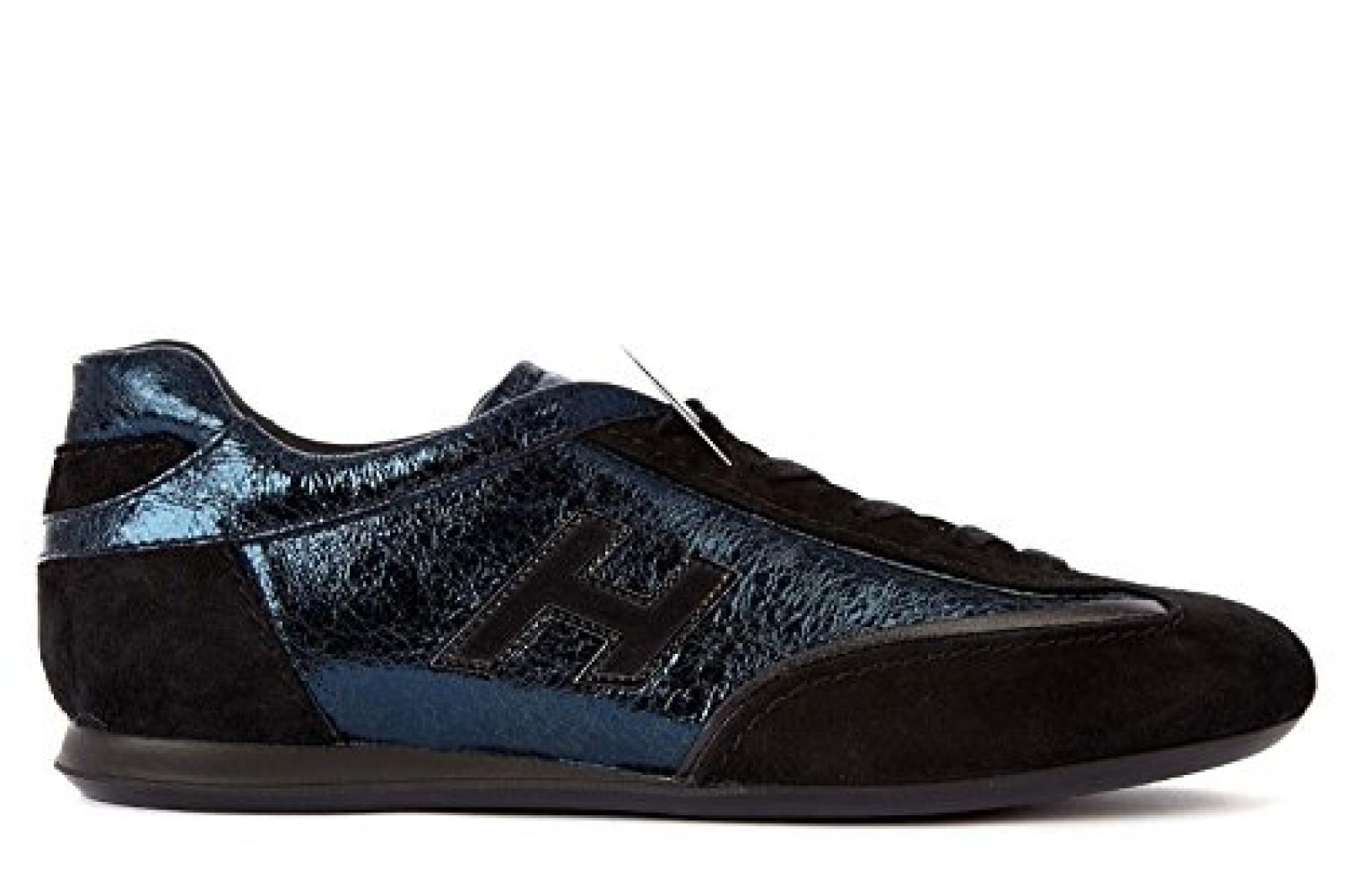 Hogan Damenschuhe Turnschuhe Damen Leder Schuhe Sneakers olympia blu 