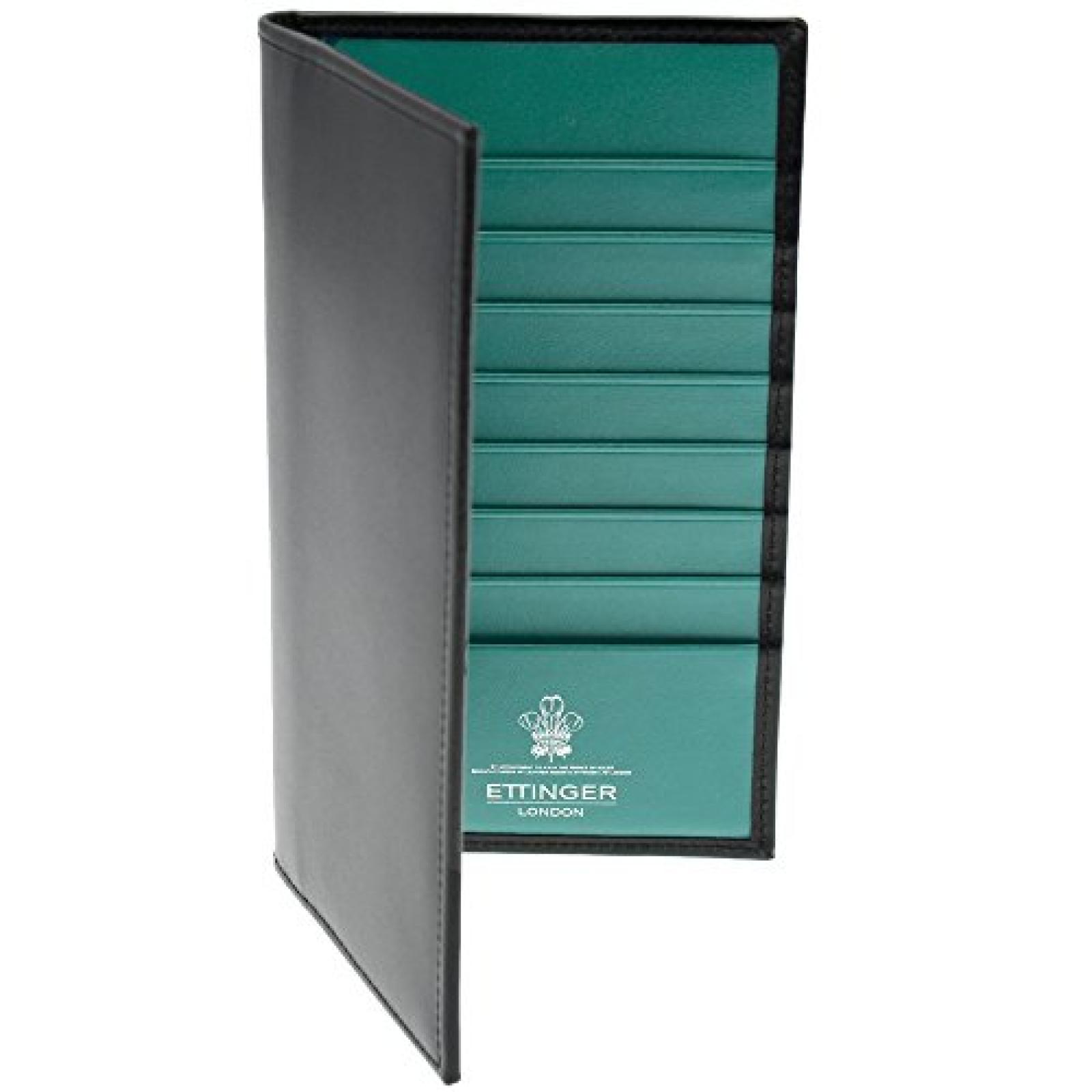 Ettinger Sterling Collection - Brieftasche aus Leder - Schwarz / T&uuml;rkis innen 