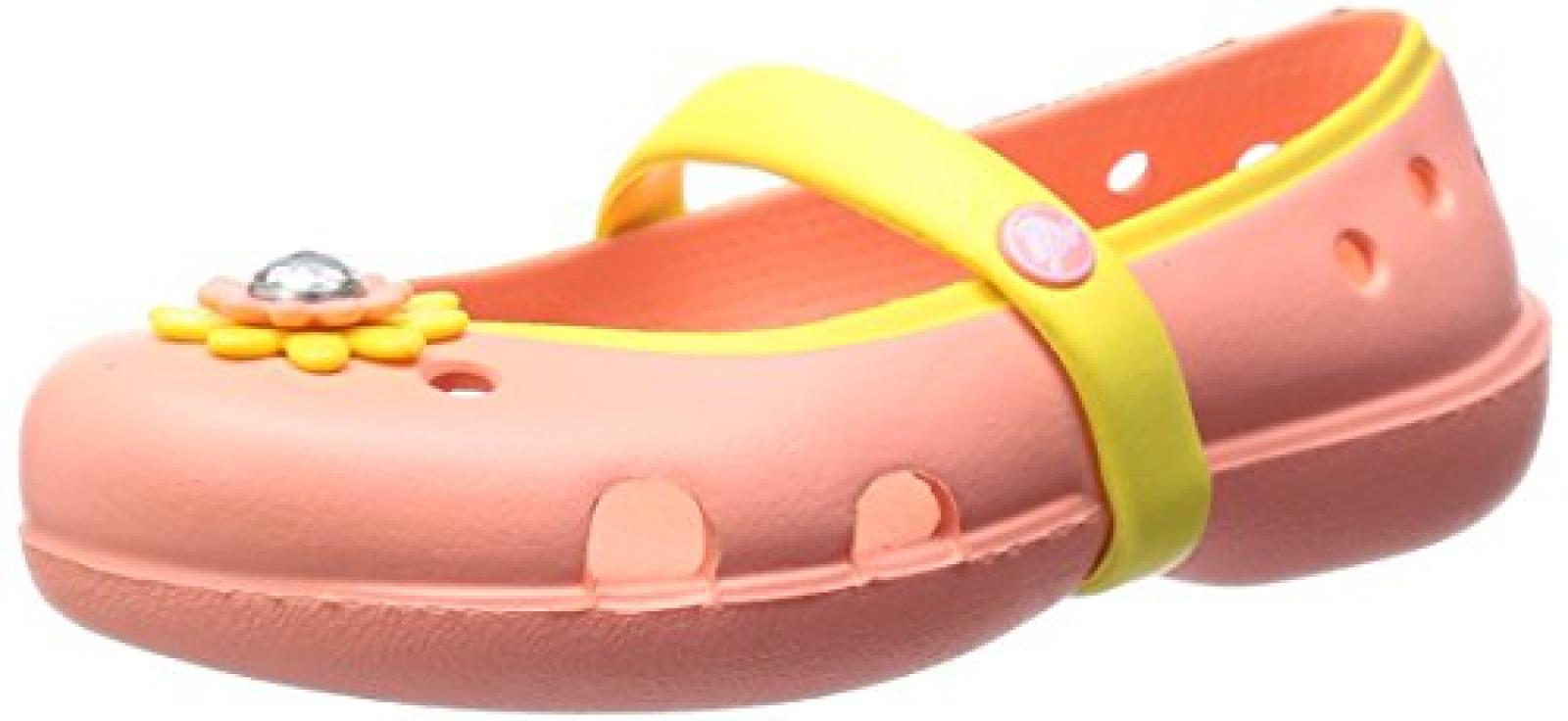 crocs KeeleyPetalFlat M&auml;dchen Durchg&auml;ngies Plateau Ballerinas 