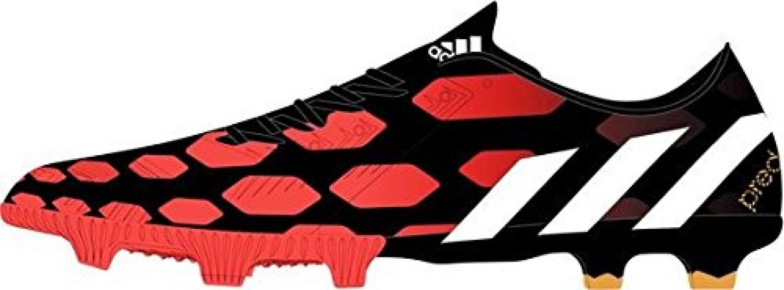 Kunstrasen Fu&szlig;ballschuhe Predator Instinct HG Core Black/Core White/ Solar Red 
