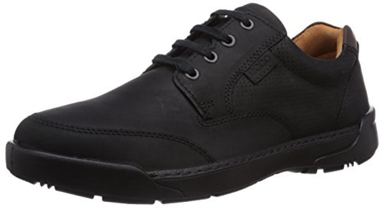 Ecco Dason Black/Coffee Oil Nubuck/Aztec Herren Derby Schn&uuml;rhalbschuhe 