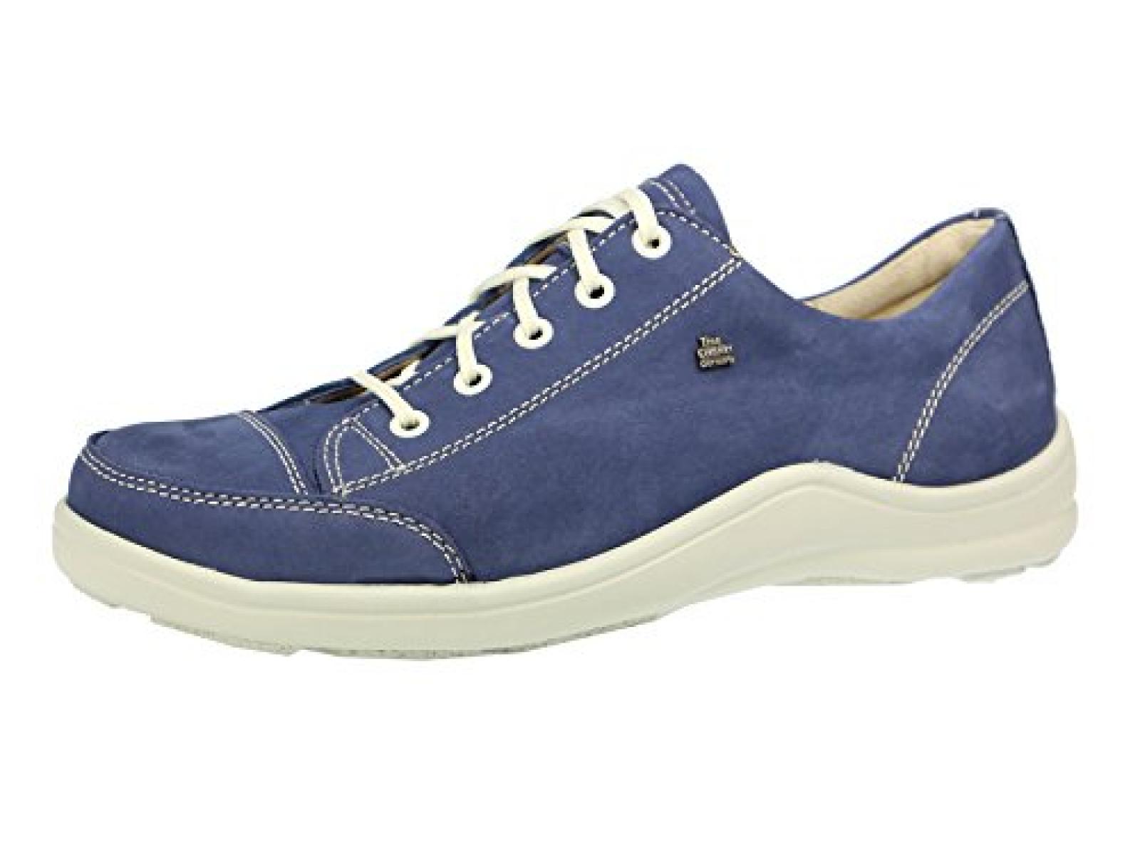 Finn Comfort, 2743-007356, Soho, Damen Comfort Schn&uuml;rschuh, Blau/elektro 