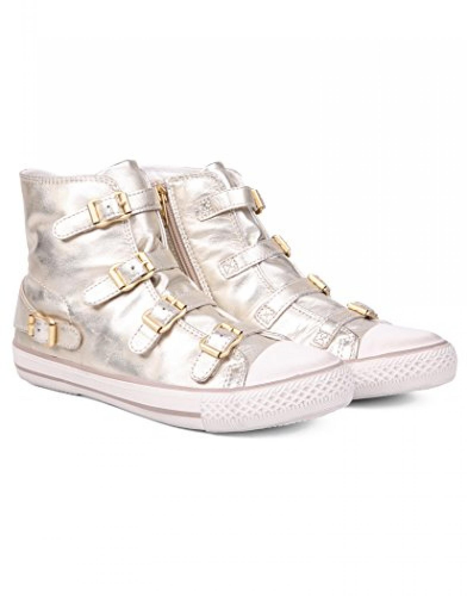 Ash Ladies Virgin Buckle Trainers - Gold 
