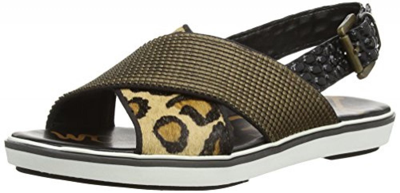 Sam Edleman  Jolan, Damen Sandalen Multicolor (New Nude Leopard) 44 