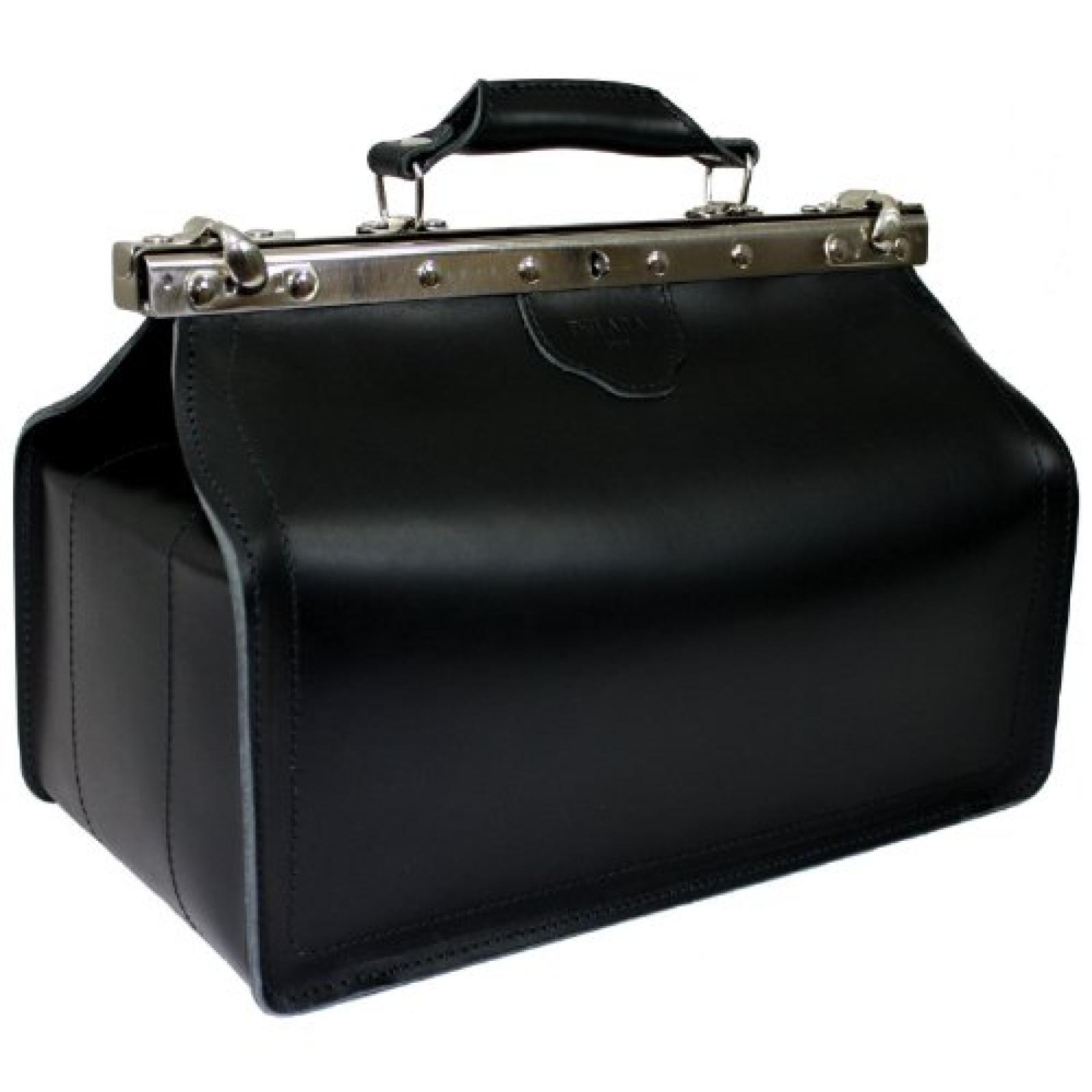 DELARA Arzttasche aus schwarzem Leder - Made in Germany 