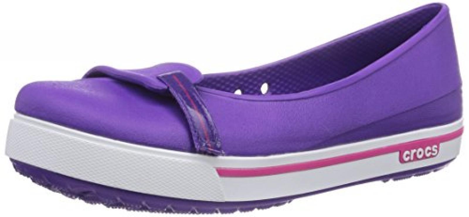 crocs Cbnd2.5Flat Damen Durchg&auml;ngies Plateau Ballerinas 