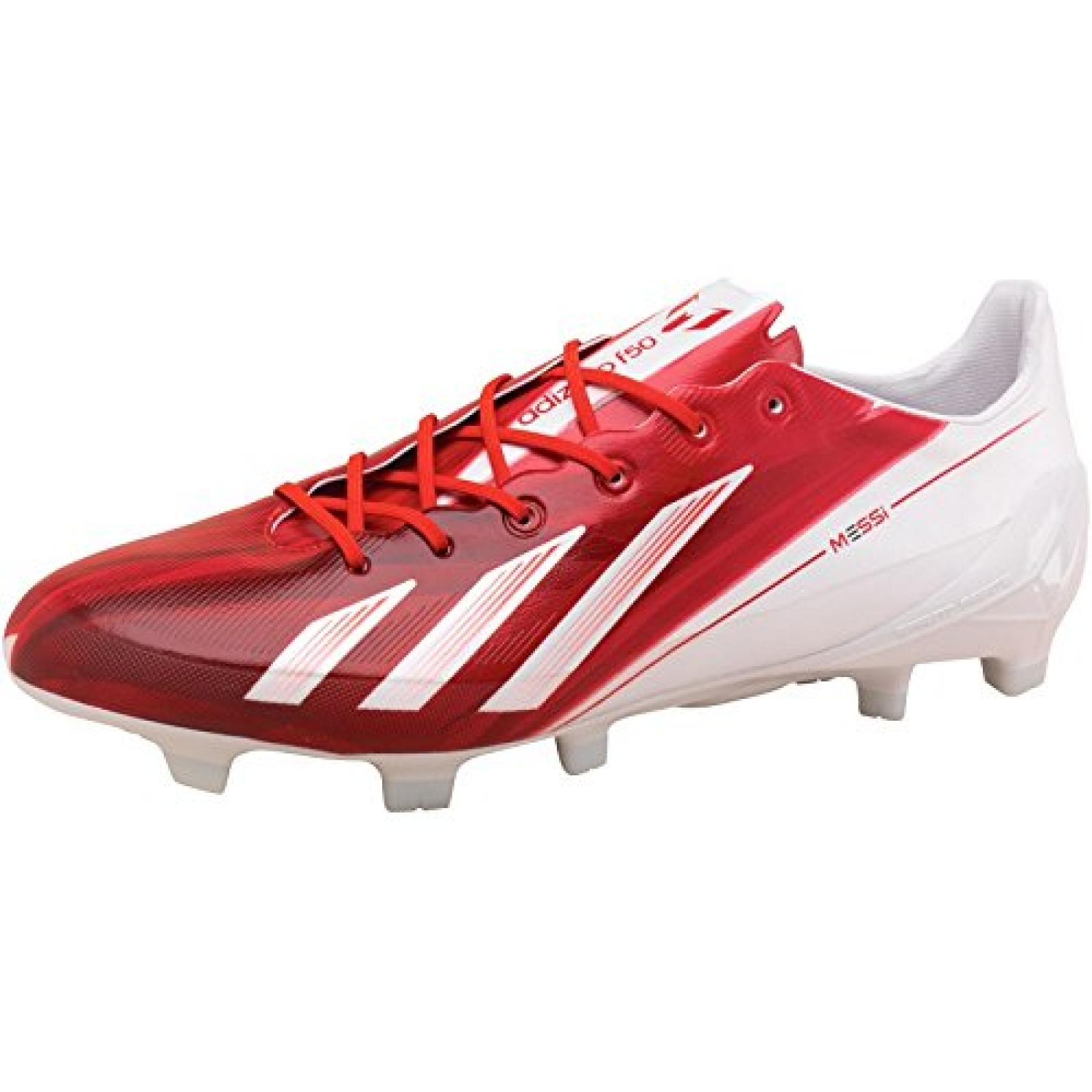 adidas Herren F50 Adizero Messi TRX FG Fu&sect;ballschuhe Wei&sect;/Schwarz/Orange 