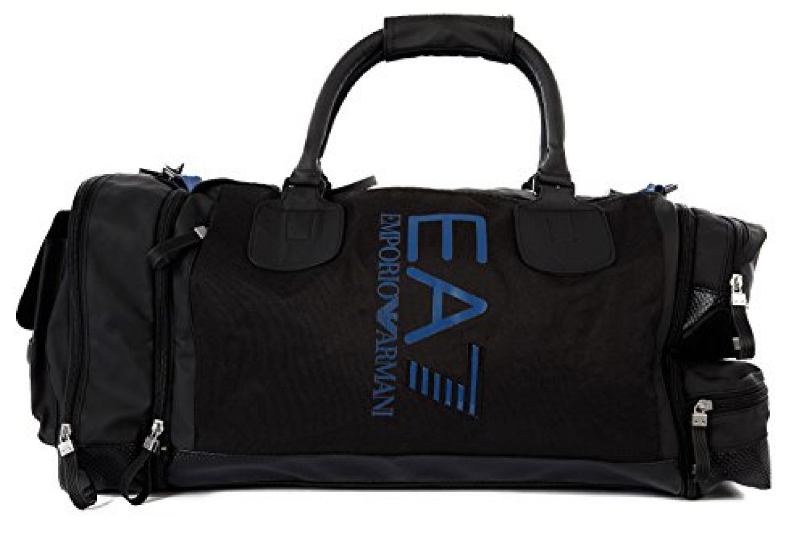 Emporio Armani EA7 Sporttasche Herren Fitness Tasche Umh&auml;ngetasche Schwarz 