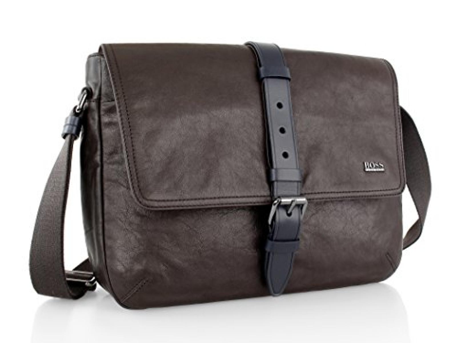 Hugo Boss Messengerbag Sakary, dunkelbraun 