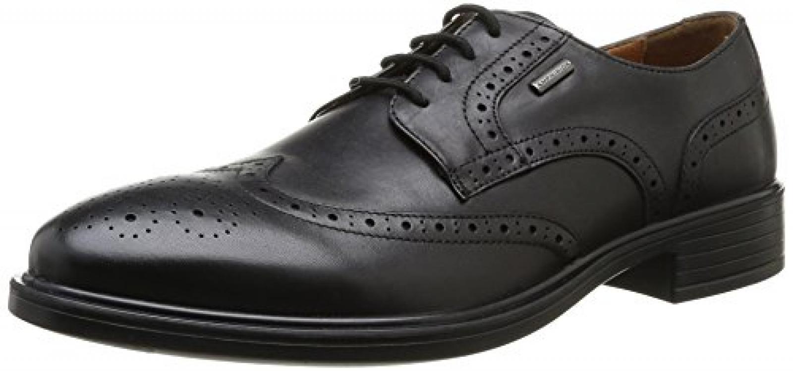 Geox U LORIS A ABX Herren Brogue Schn&uuml;rhalbschuhe 