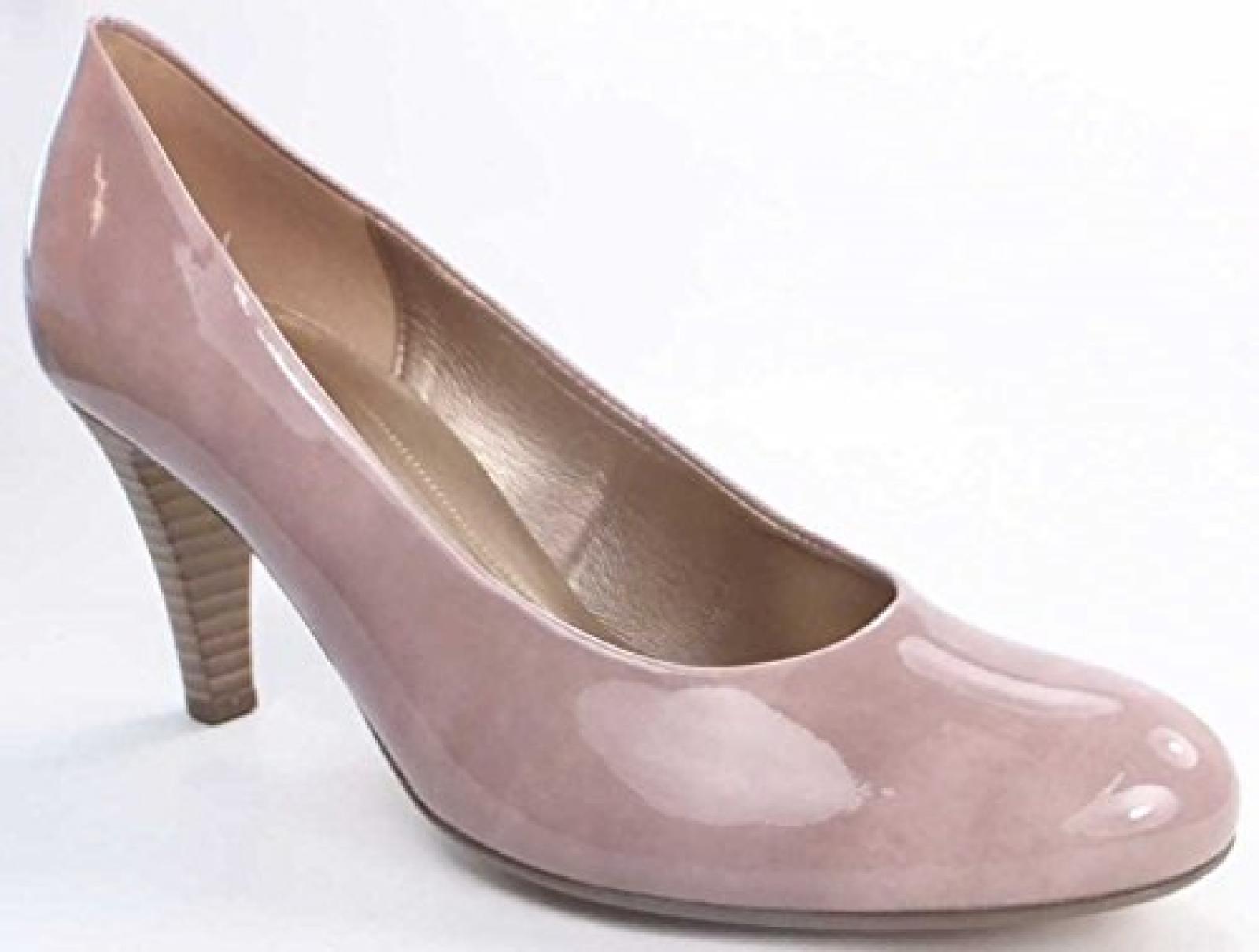 GABOR - Damen Pumps - Lack Beige Schuhe in &Uuml;bergr&ouml;&szlig;en 