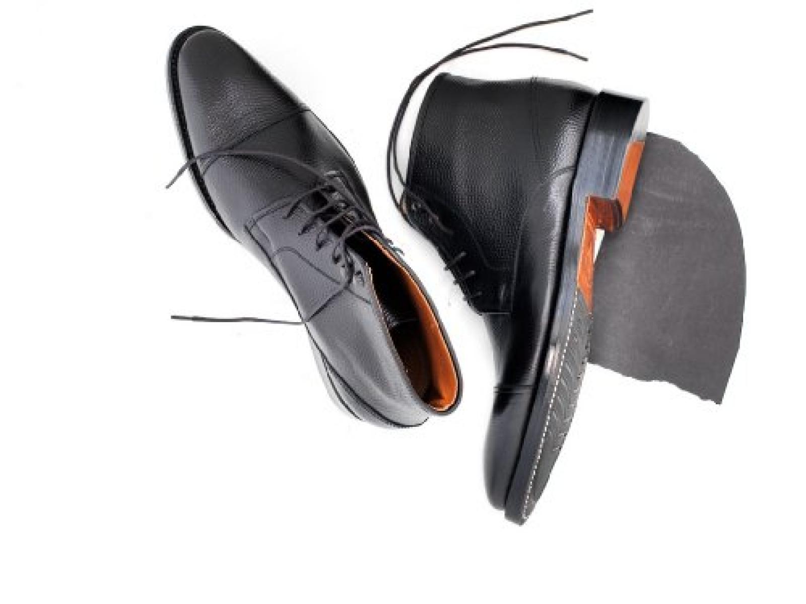 Prime Shoes Berlin Rahmengenäht Schwarz Schnürstiefelette aus feinsten Kalbsleder 42 