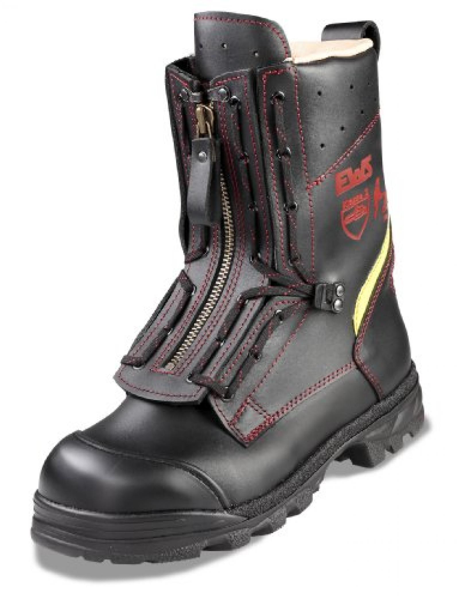 EWS FEUERWEHR SCHN&Uuml;RSTIEFEL mit Schnittschutz Gr. 44 - Feuerwehrstiefel - Stiefel - Feuerwehrschuhe 