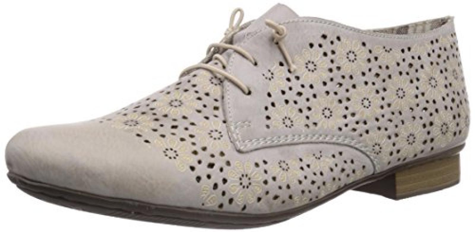 Rieker 51946 Damen Derby Schn&uuml;rhalbschuhe 