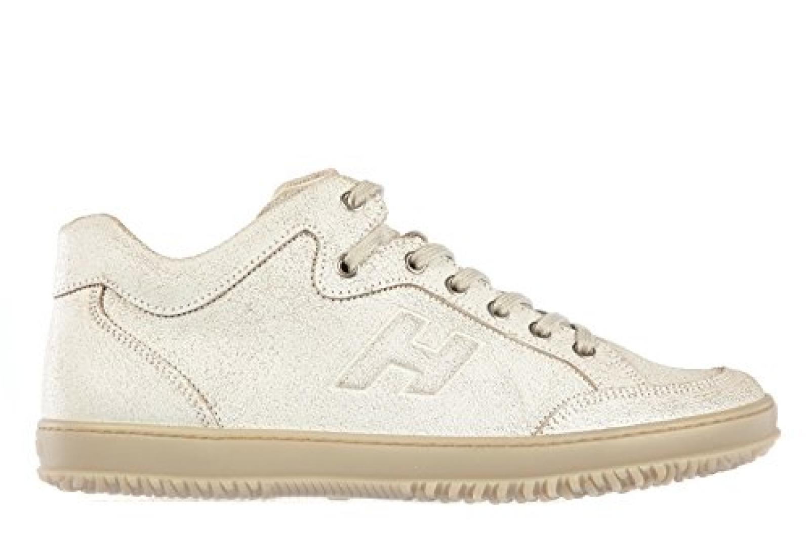 Hogan Herrenschuhe Herren Leder Schuhe Sneakers h168 mid cut Weiß 