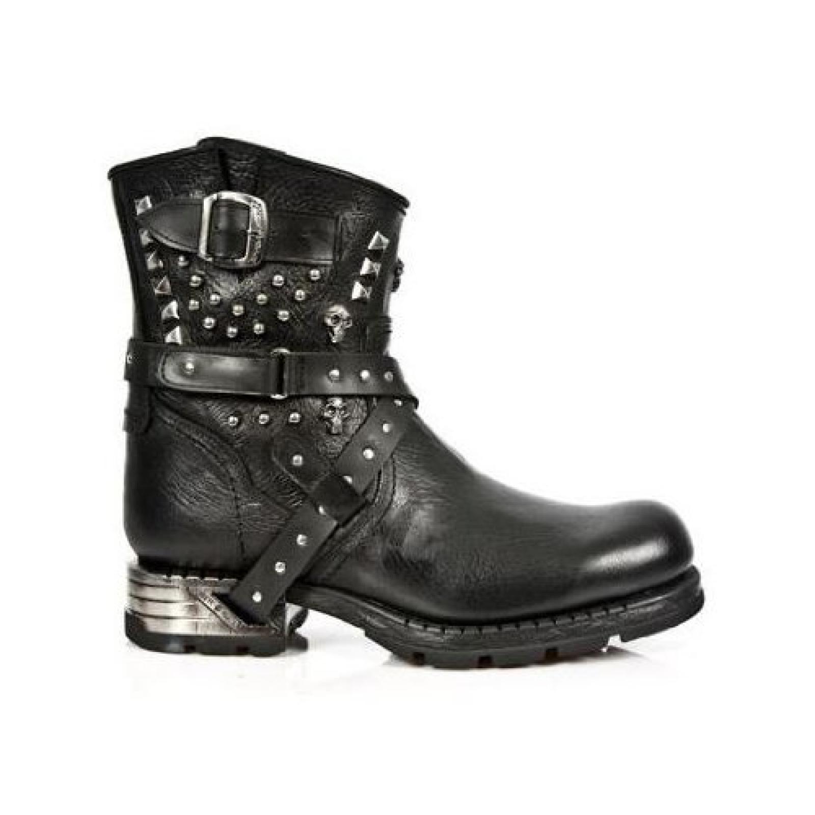 New Rock Motorock Schwarz Stiefel M.MR021-S1 