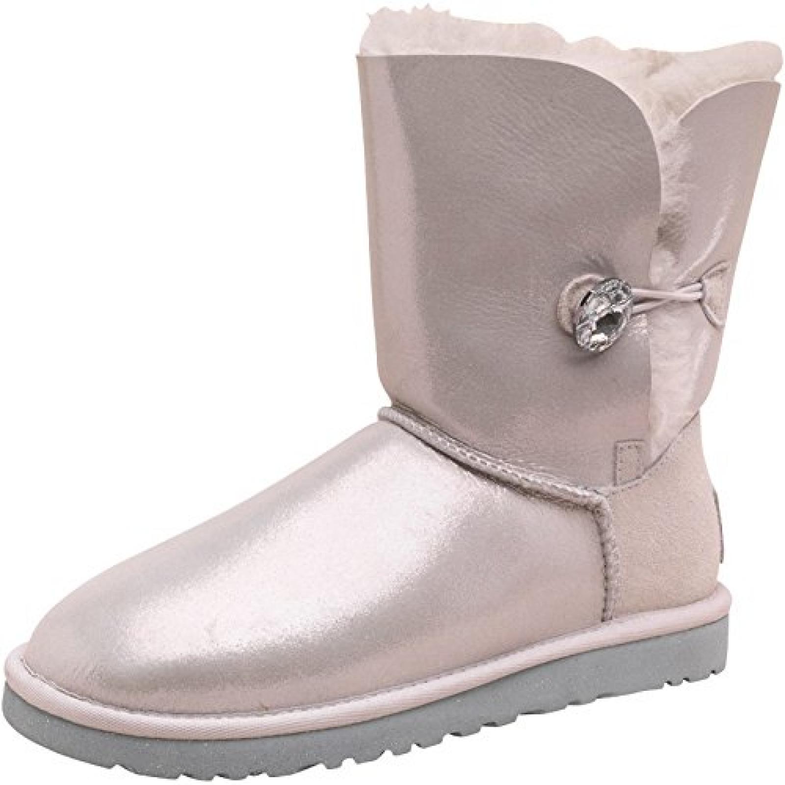 Damen Ugg Bailey I Do Stiefeletten Naturwei&szlig; Frauen Weibchen 