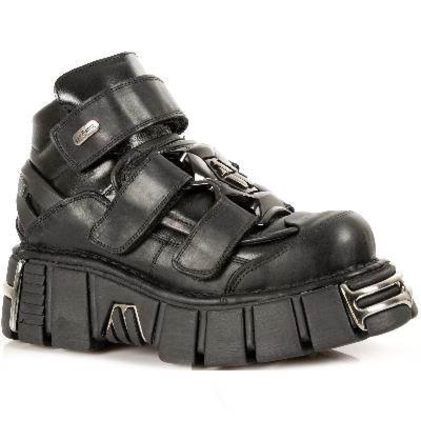 New Rock Metallic Schwarz Schuhe M.285-S1 New Rock Metallic Schwarz Schuhe M.285-S1