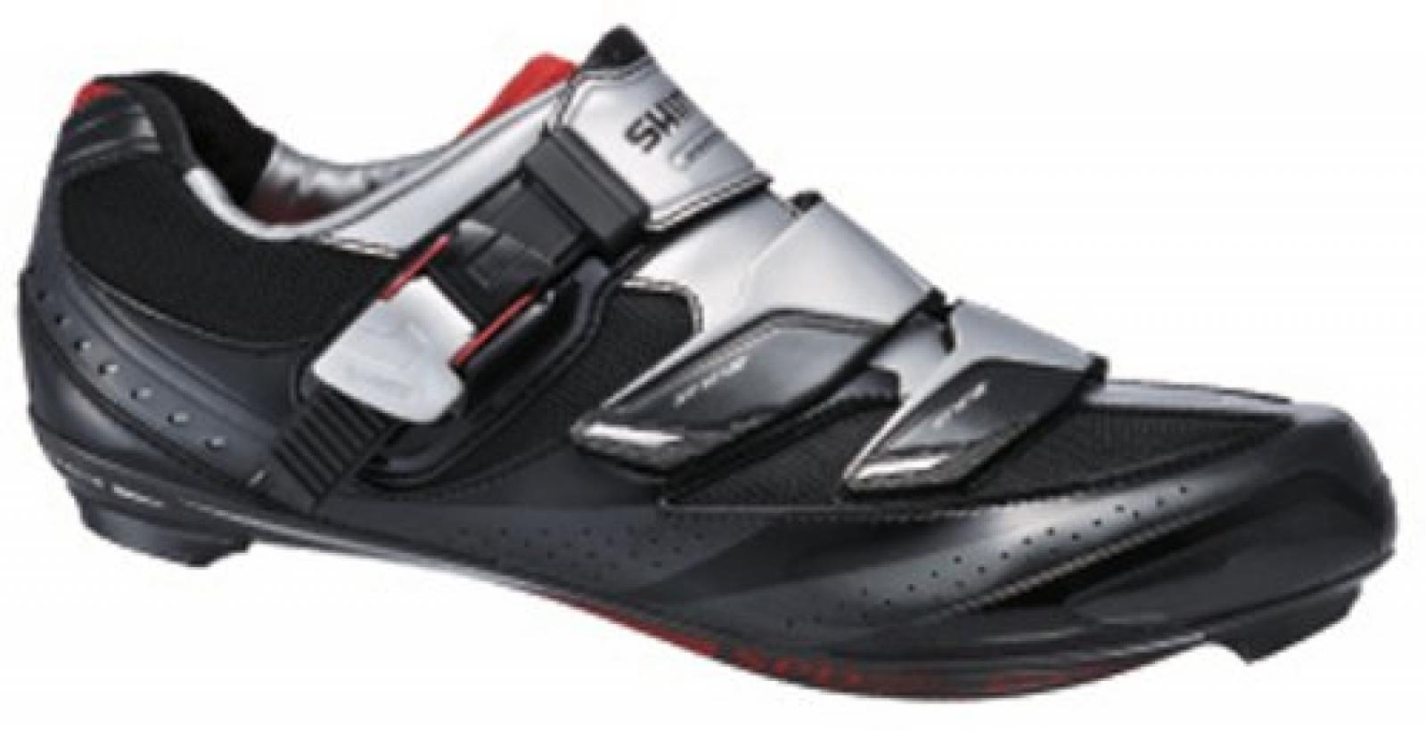 SHIMANO Elite Stra&szlig;enrennschuh "SH-R 191", Gr. 47, Farbe: schwarz/silber 