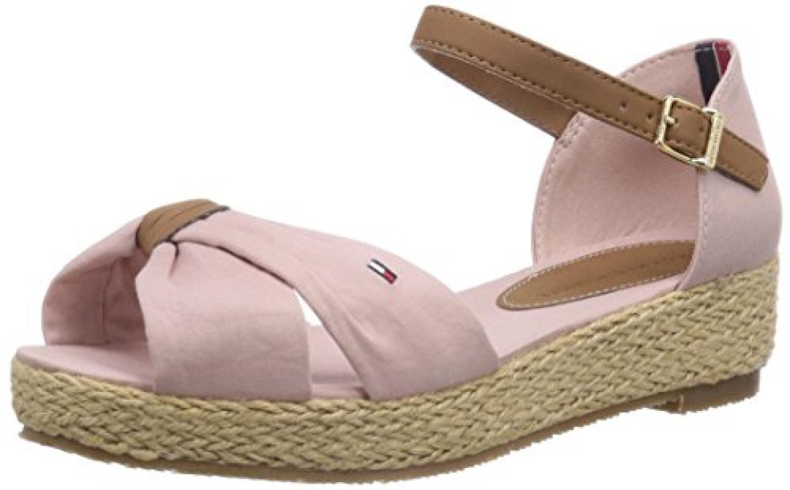 Tommy Hilfiger SUE 11D M&auml;dchen Offene Sandalen mit Keilabsatz 