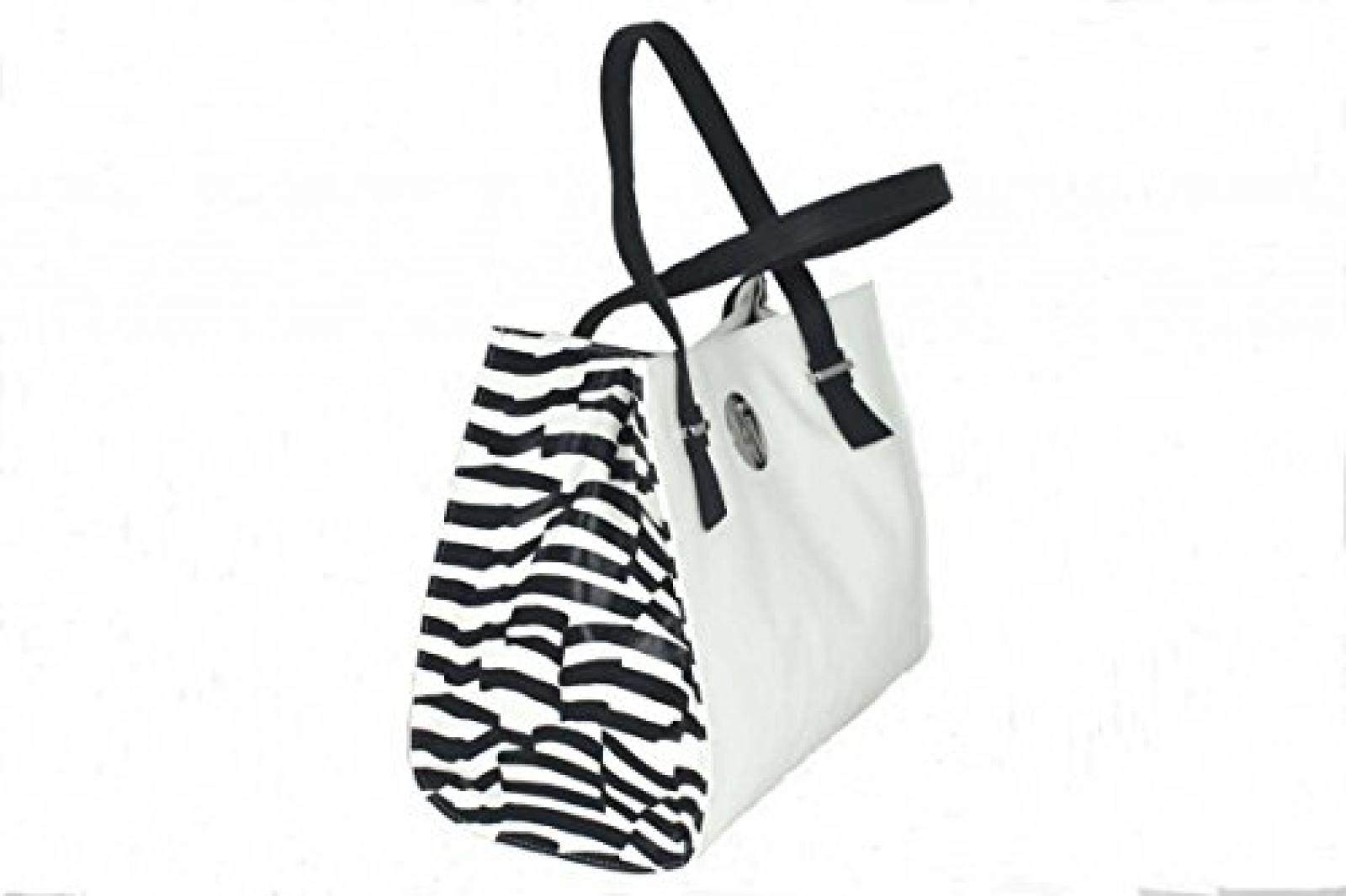 Armani Jeans Tasche Henkeltasche Handtasche Bag A523B wei&szlig;-blau 