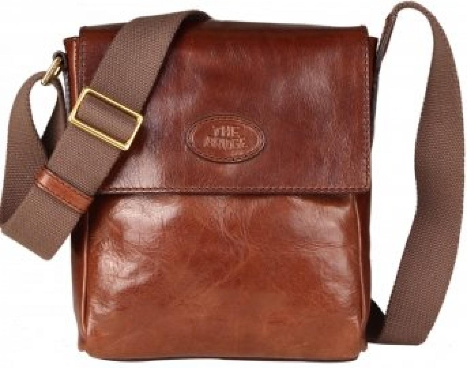 The Bridge Sfoderata Luxe Uomo Umhängetasche Leder 22 cm 