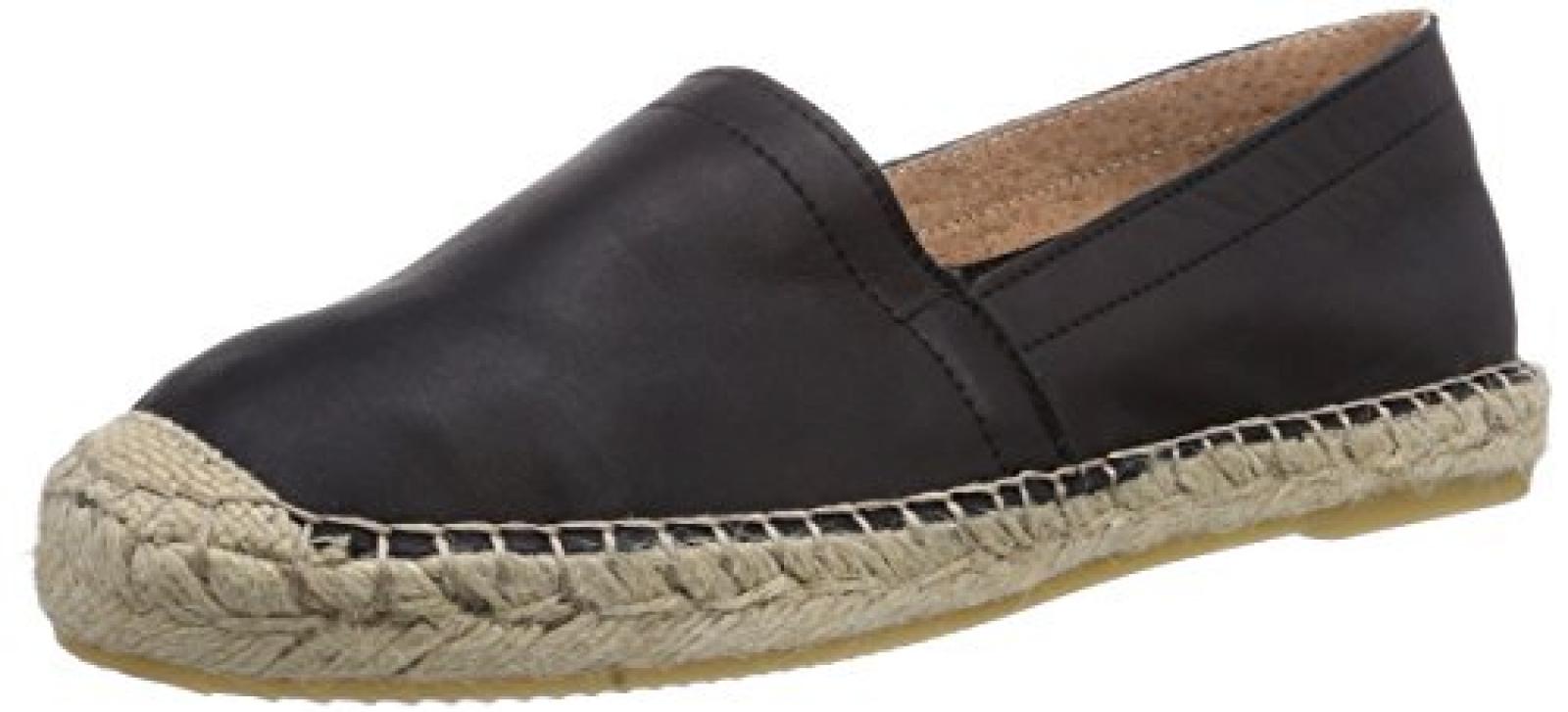 PIECES KATIE LEATHER NEW ESPADRILLOS BLACK, Damen Espadrilles PIECES KATIE LEATHER NEW ESPADRILLOS BLACK, Damen Espadrilles