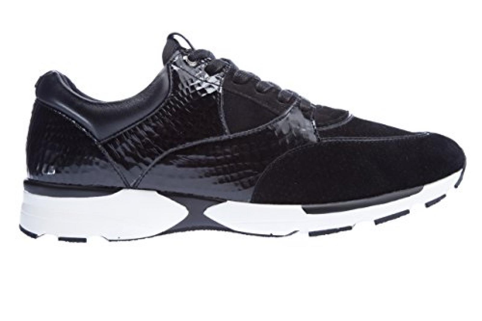 Android Homme Trainer Belter in Black Suede Croc 