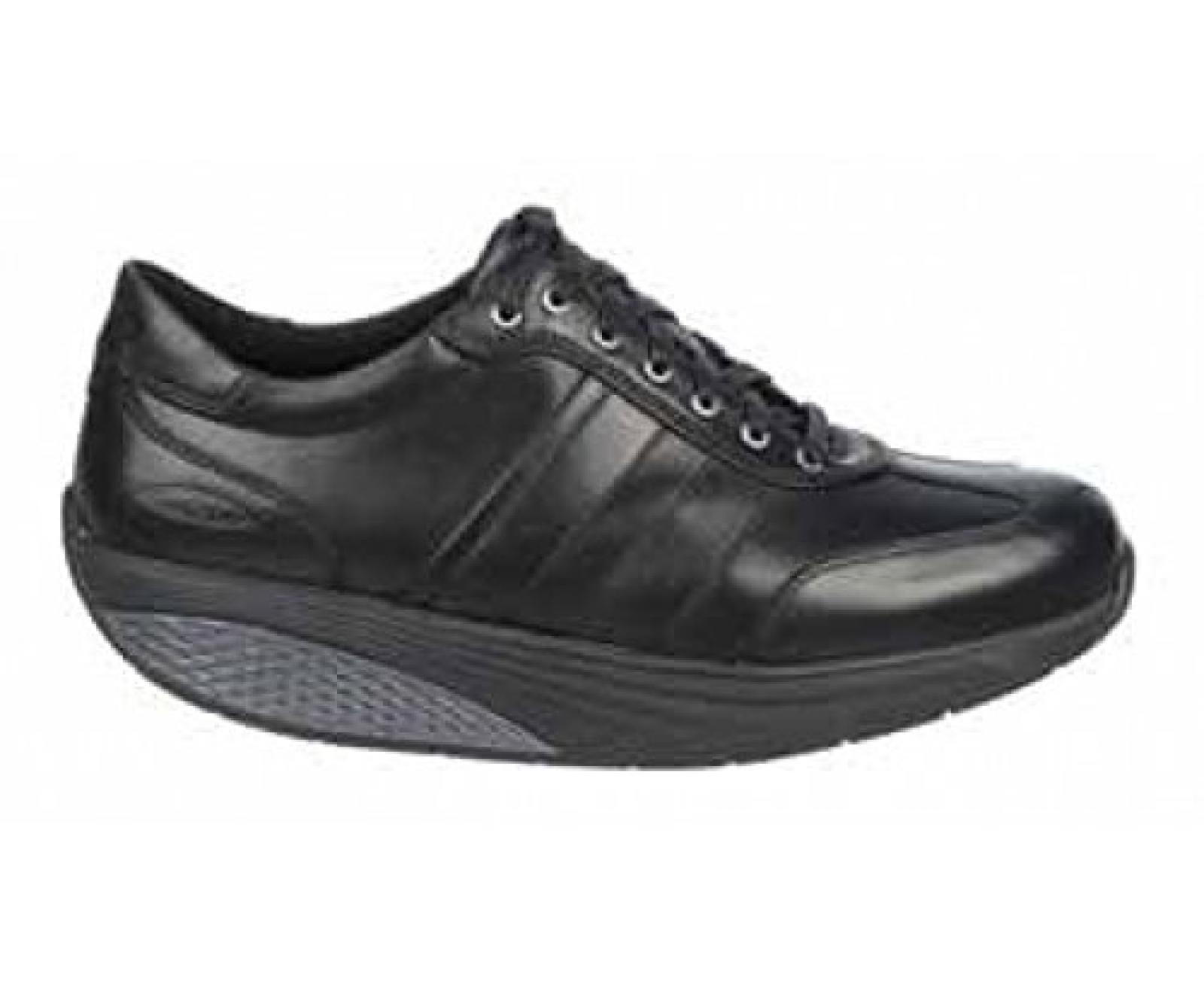 MBT DAUDI BLACK Herren Halbschuhe schwarz Leder 