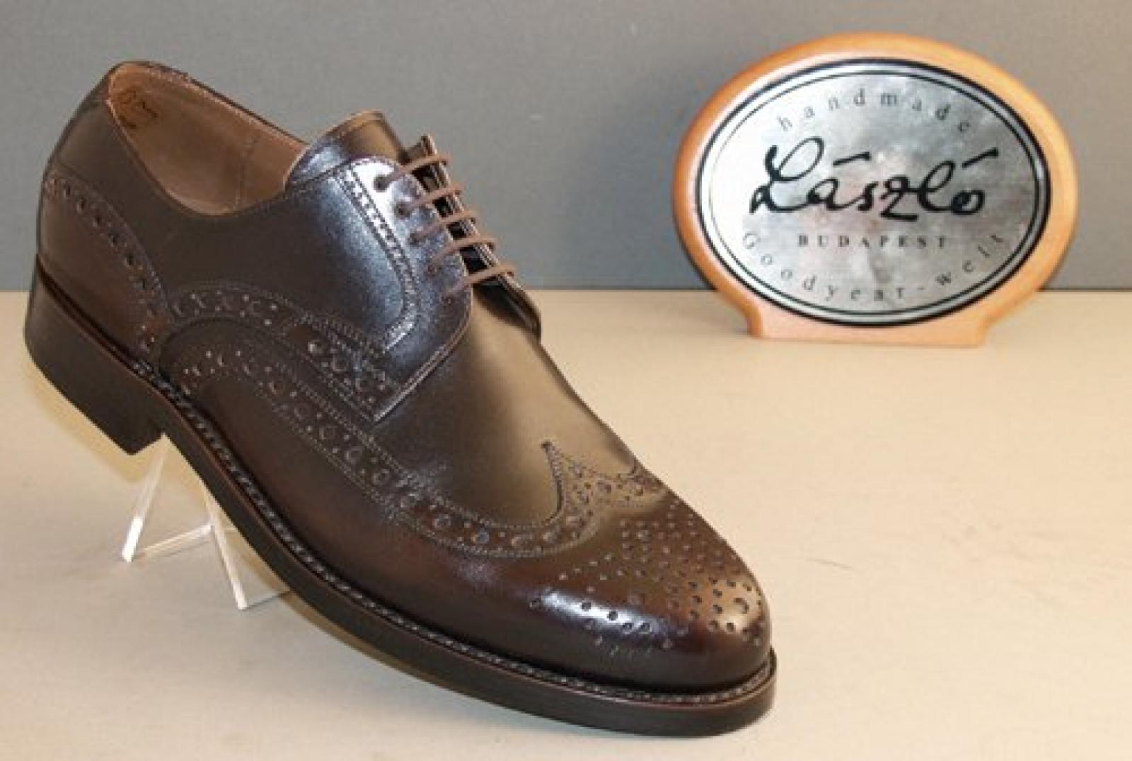 Laszlo Budapest Herrenschuhe Rahmengen&auml;ht 1174 castagno 