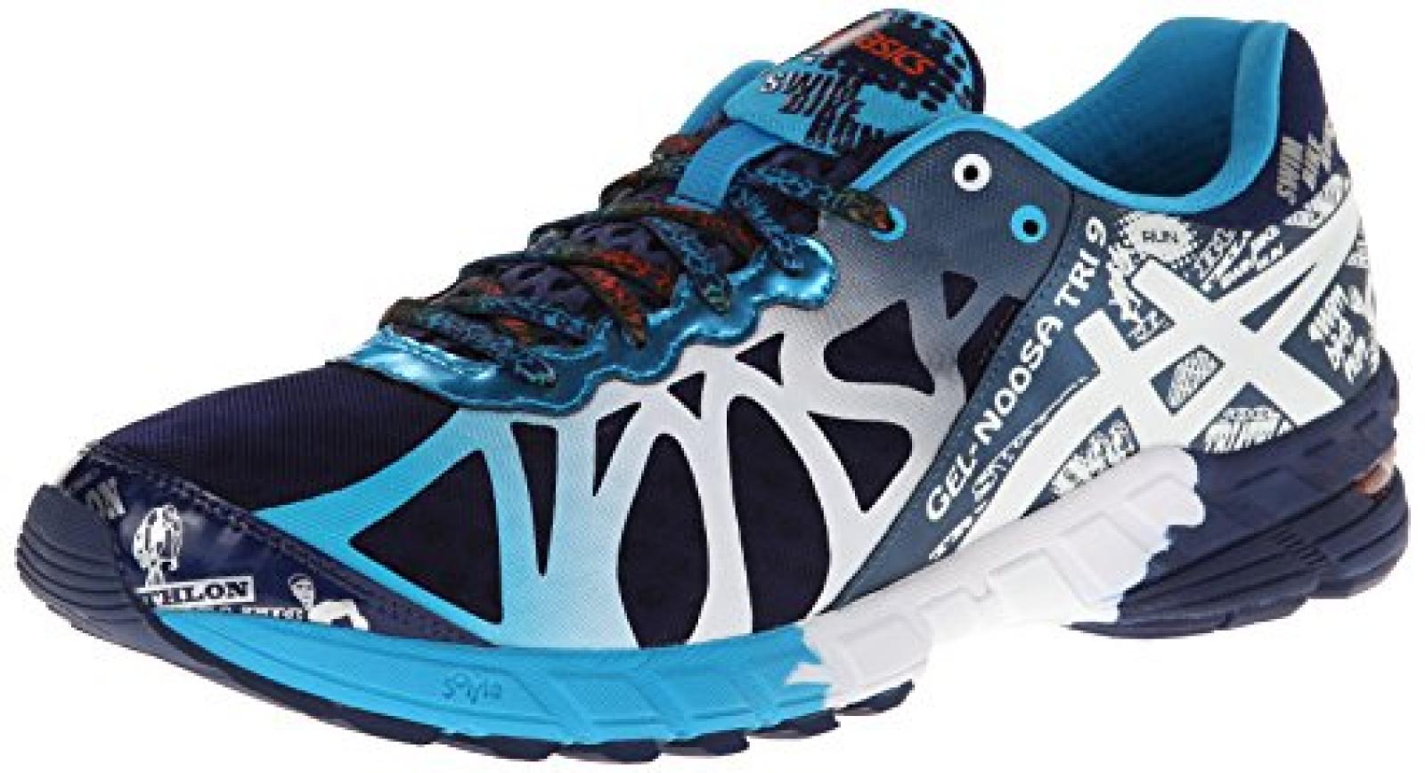 Asics - Herren-Gel-Noosa Tri 9 Schuhe, EUR: 43.5, Navy/White/Flame 