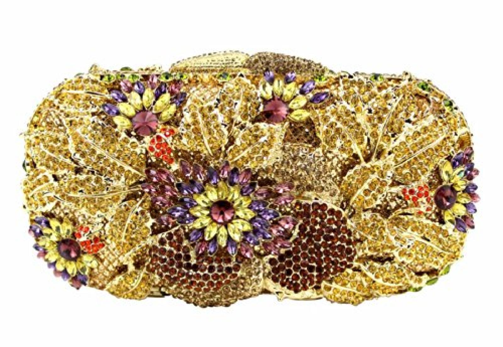 CY Damen Handtasche Abendteshce Diamat Gl&auml;nzend Clutch Minibag Tasche f&uuml;r Party 