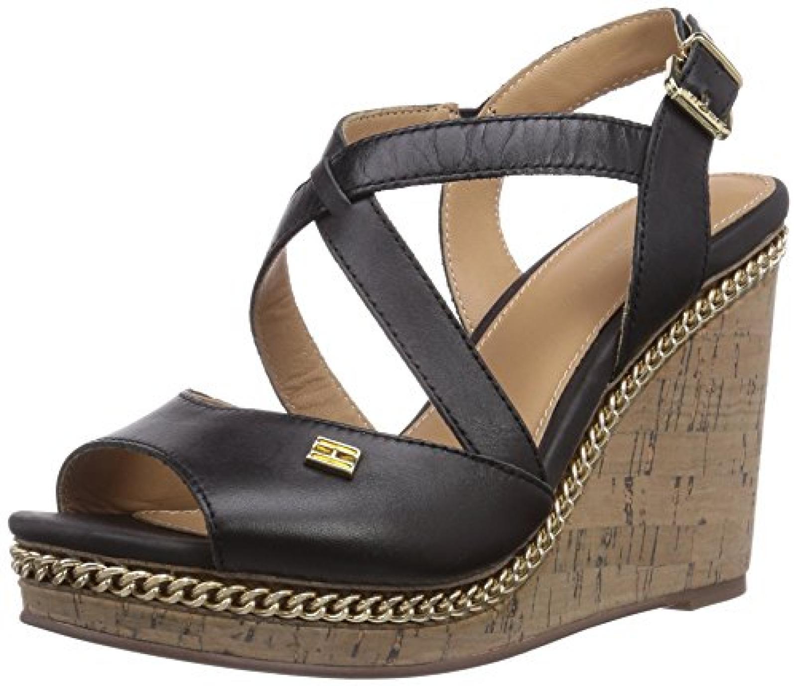 Tommy Hilfiger EMERY 70A Damen Offene Sandalen mit Keilabsatz 