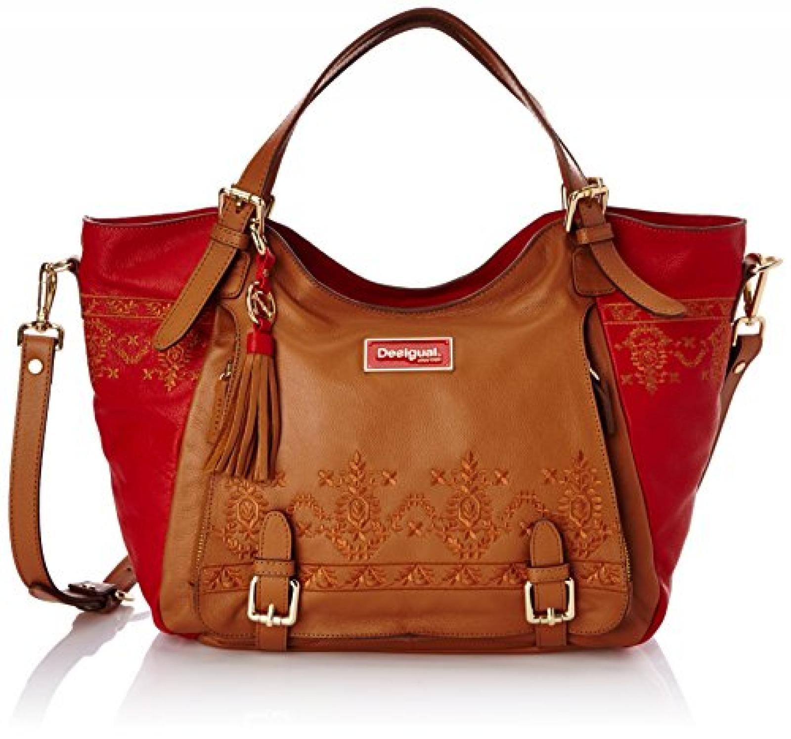 DESIGUAL Leder Handtasche Schultertasche BOLS ROTTERDAM VICTORIA 51X59B0 / 6082 