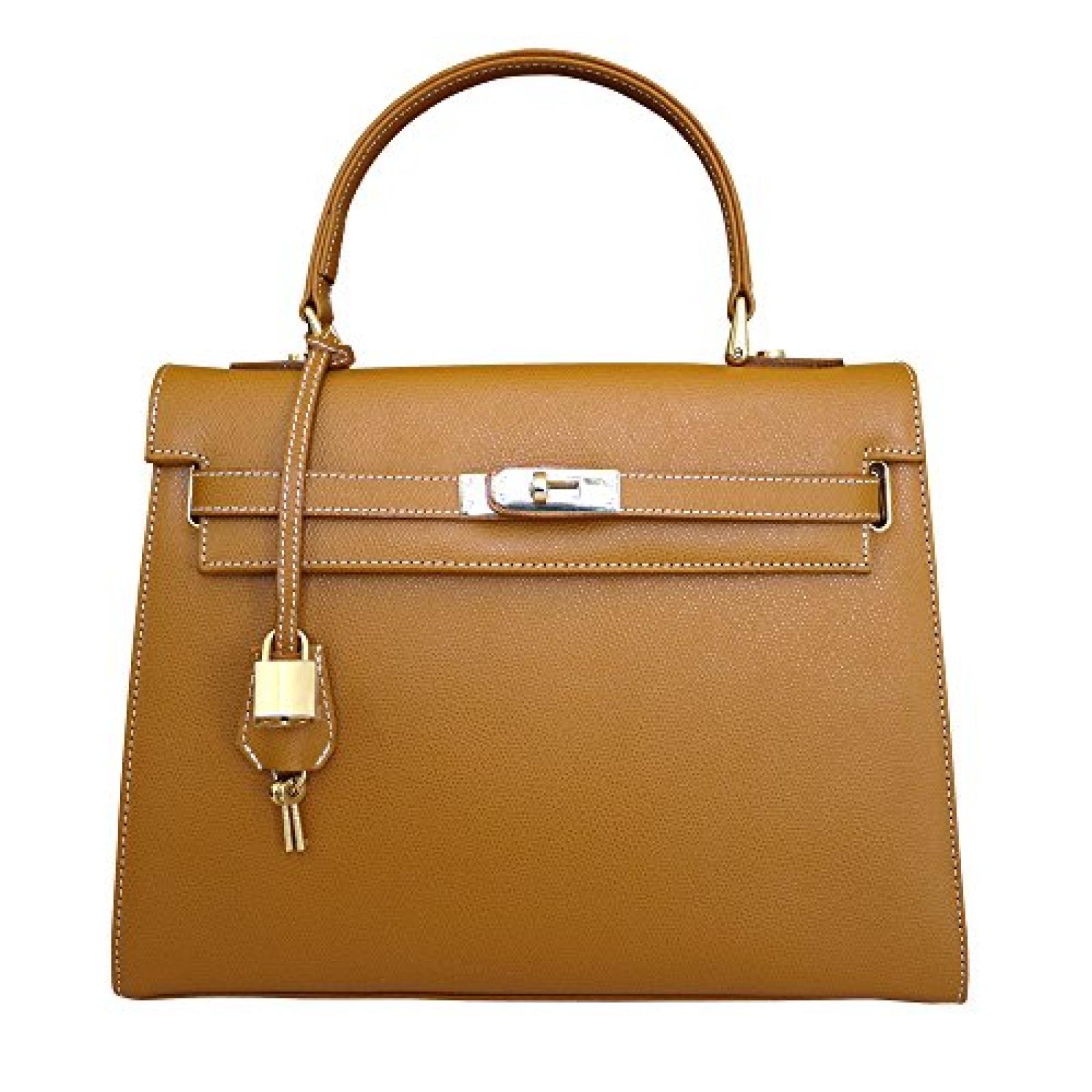 Carbotti bellezza Lederhandtasche greifen - Br&auml;une 