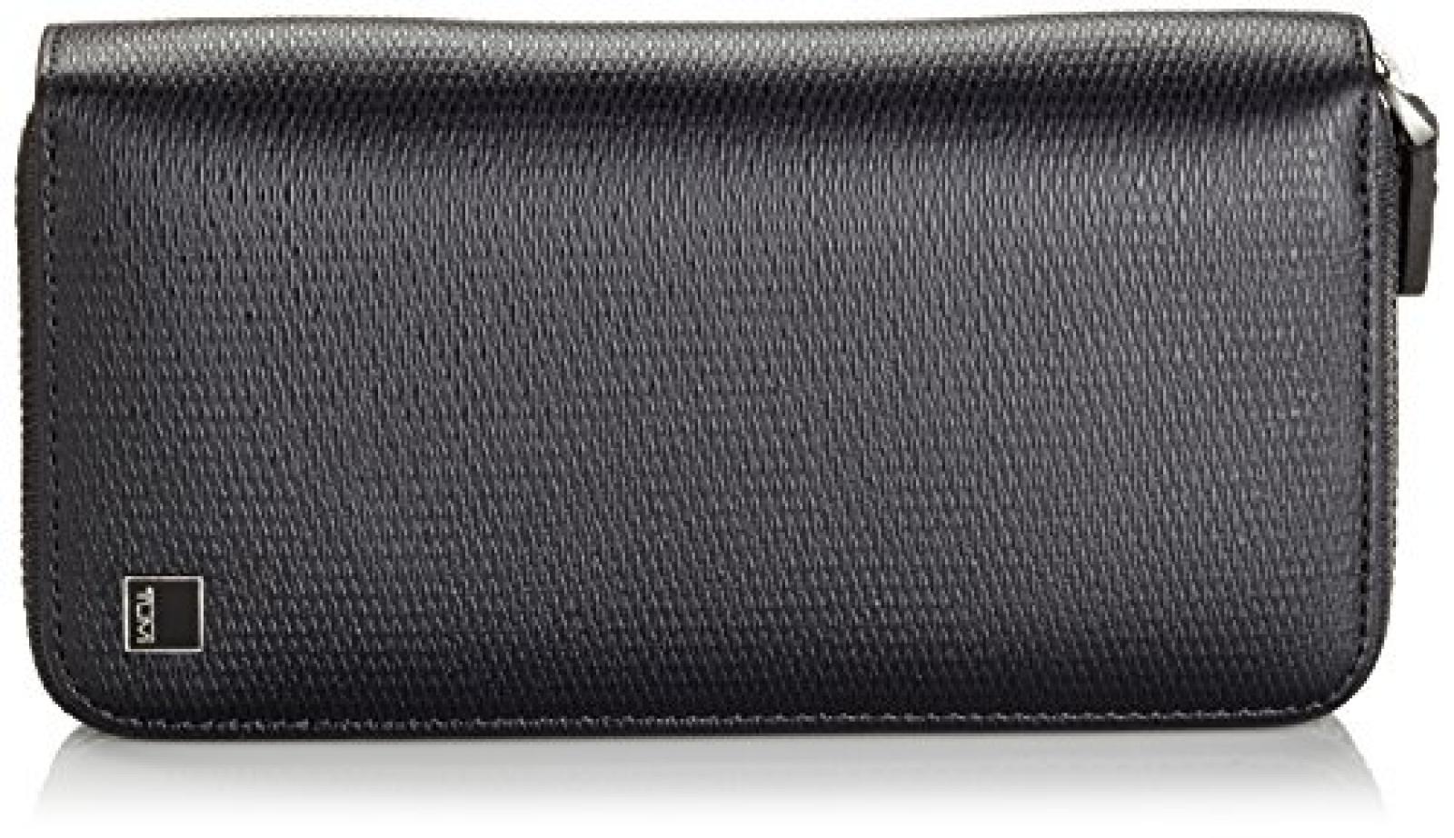 Tumi M&uuml;nzb&ouml;rse Large Zip Around Travel Wallet  Schwarz (Black) 018287D 