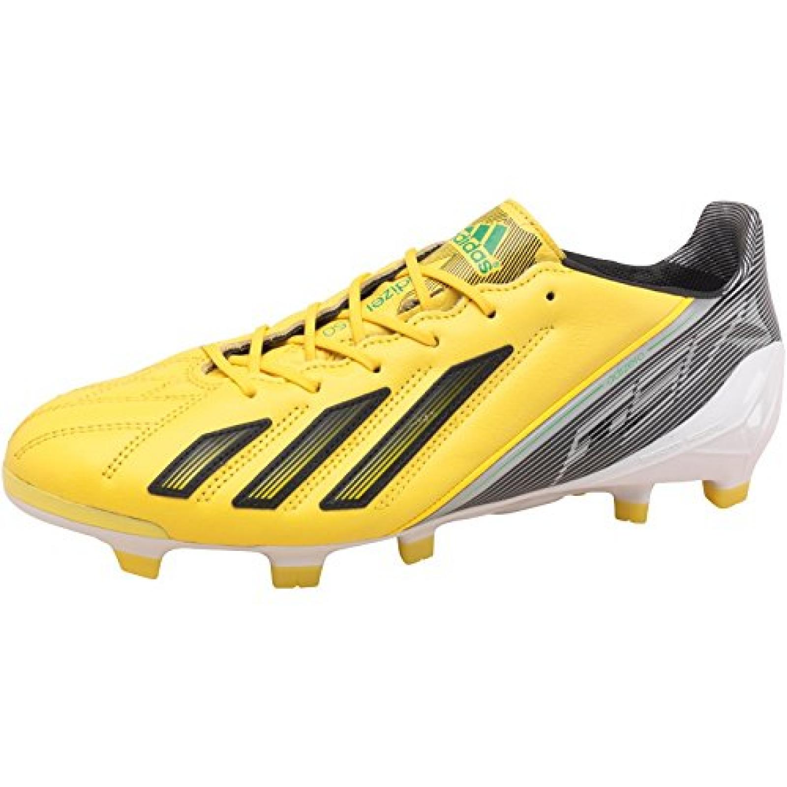 adidas Herren F50 Adizero TRX FG LEA Fu&sect;ballschuhe Gelb/Schwarz/Gr&Yuml;n 