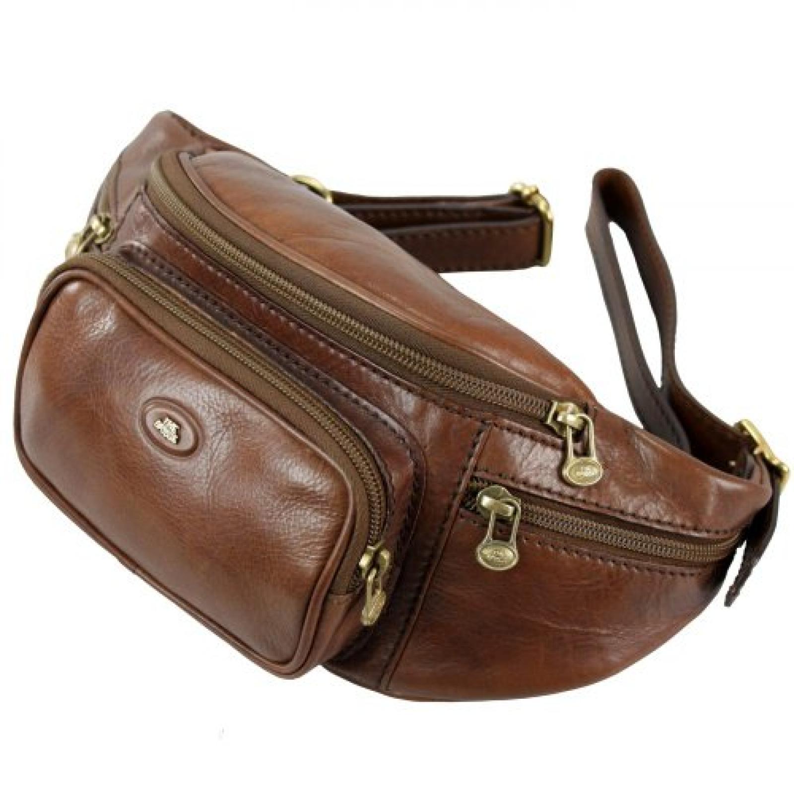 The Bridge Story Uomo G&uuml;rteltasche Leder 42 cm marrone-braun 